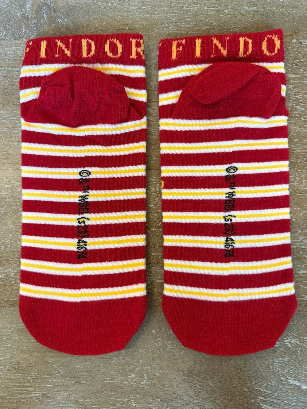 Harry Potter Gryffindor Striped Liner Socks
